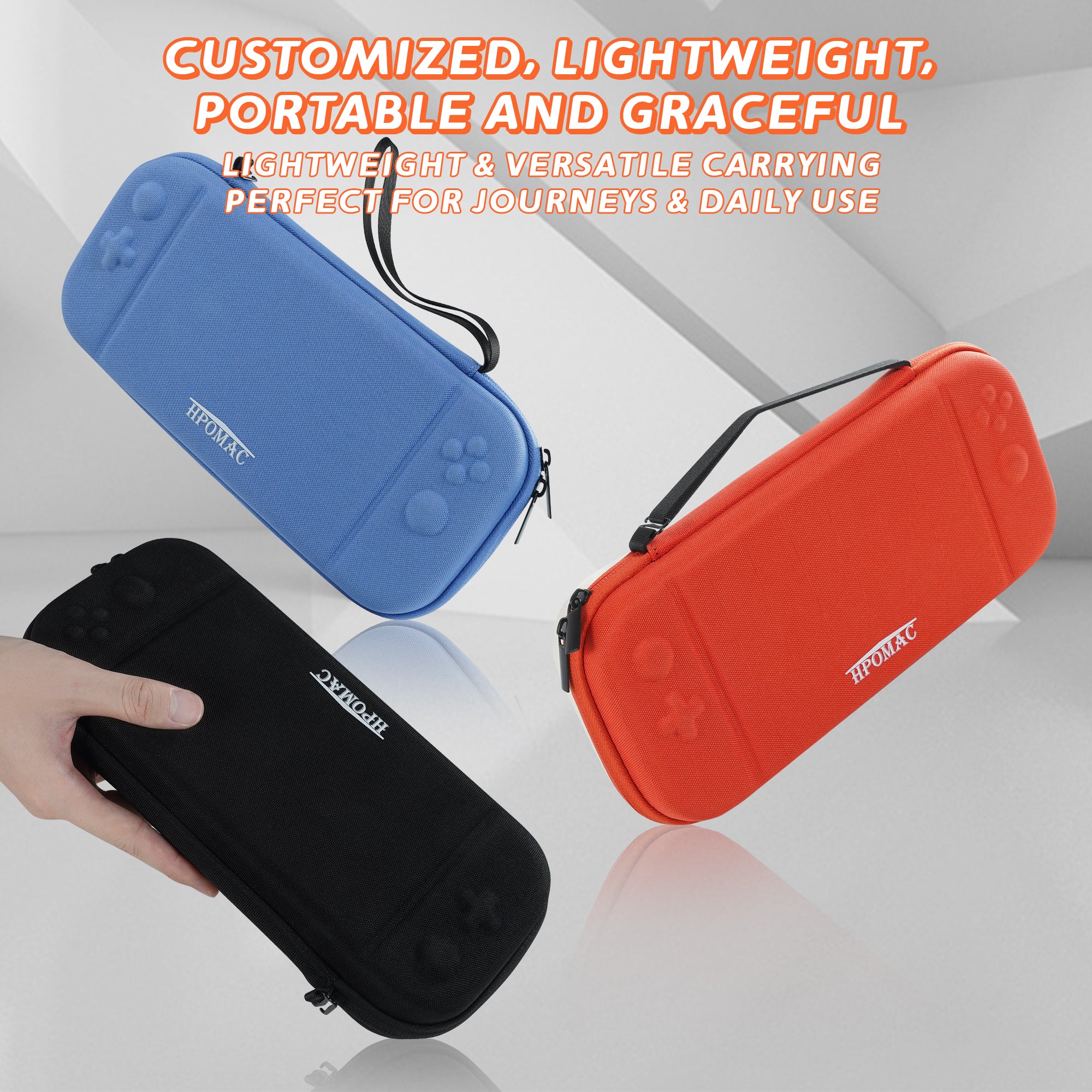 Nintendo Switch 2 Carrying Case, Hard Shell Protective travel Bag with 10 Game Card Slots, Waterproof, Red
